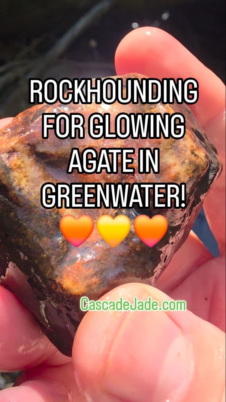 Carnelian Agates and Jade Turning Up in the Greenwater River
