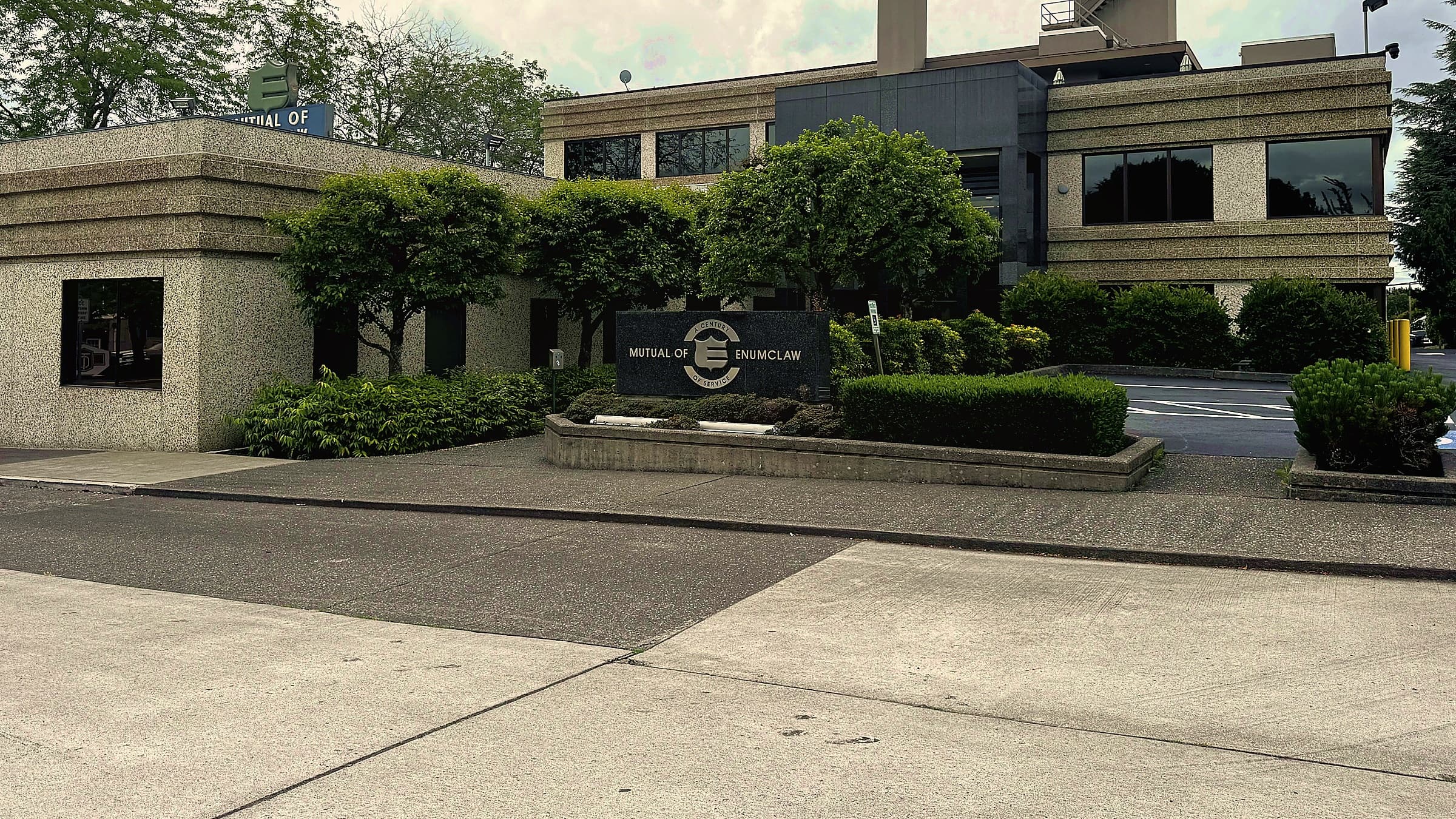 The Mutual of Enumclaw home office building on Wells Street