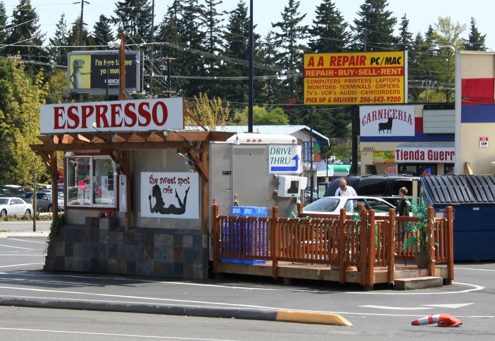 An espresso stand in Shoreline, Washington, 2008